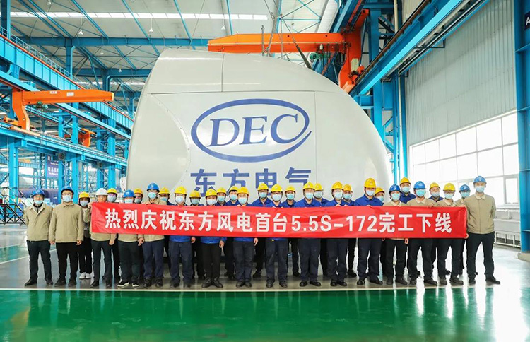 開啟“6MW時代”！國內(nèi)陸上單機(jī)容量最大風(fēng)電機(jī)組下線